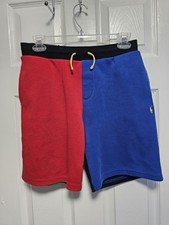 POLO RALPH LAUREN Boys L Fleece Shorts Colorblock Pony