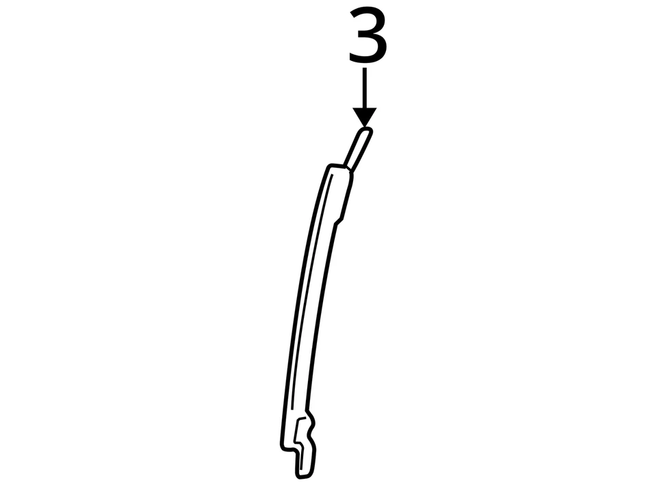 SE ADAPTA A BUICK LESABRE CANAL ASM FRT S/D WDO RR 25745481 2000-2005 - NUEVO OEM Foto 4 de 4