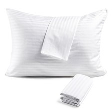 600TC 100 Cotton Pillow Protectors, Standard Size 20x26 , 4 Pack, Oeko-TEX ...