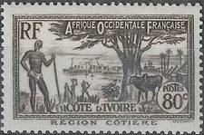 Timbre Côte d'Ivoire (Colonies Fr.) 122A * - 87968FK