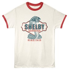 Carroll Shelby Mustang American Racing Cobra Snake Men's Ringer T Shirt