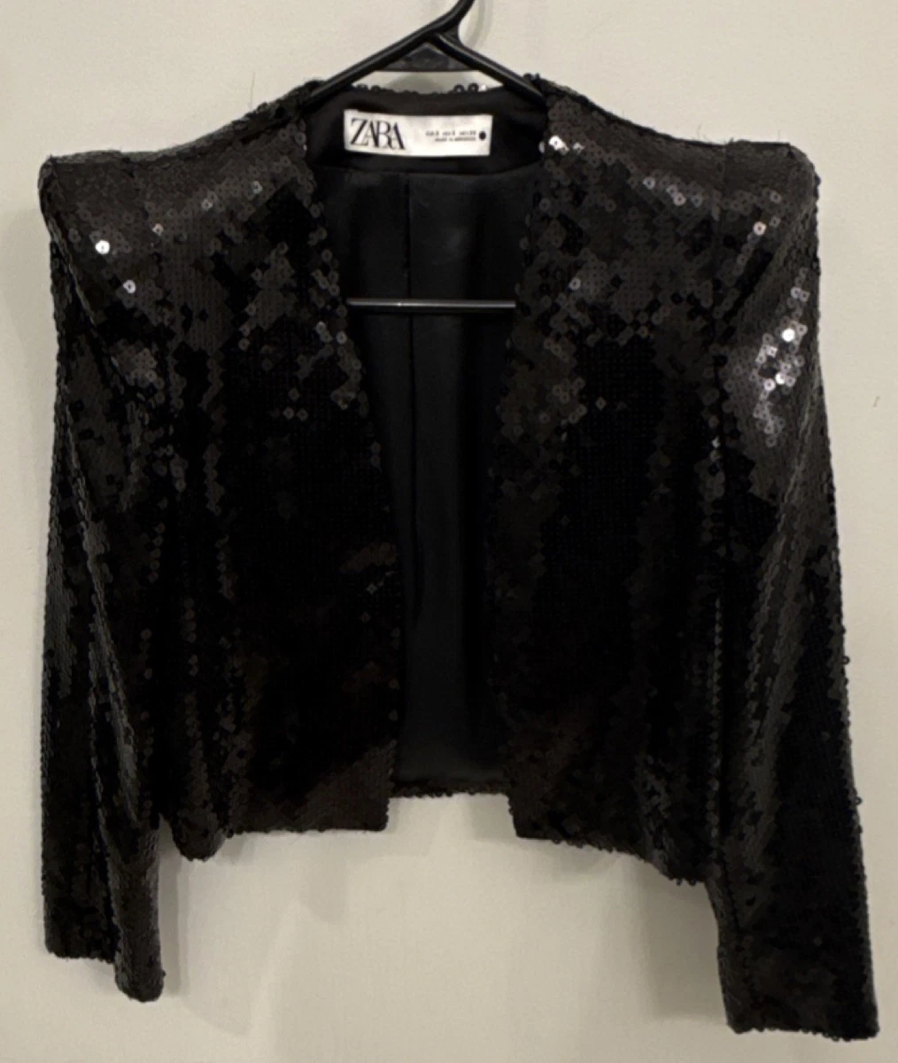 Zara Sequin Blazer In Women's Coats & Jackets for sale | eBay