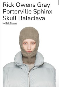 Rick Owen Mask | eBay
