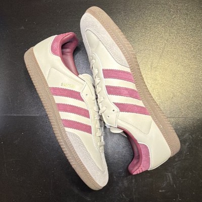 SIZE: 9.5M adidas Originals Samba OG Putty Grey/Maroon Leather Lace Up