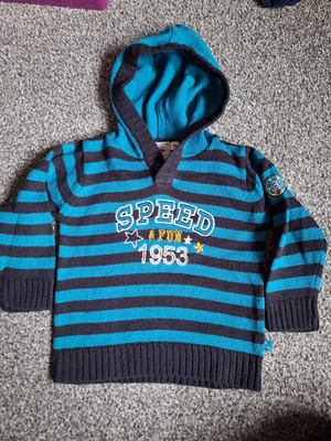 Pullover mit Kapuze Gr 86 neuwertig von BubbleGum - Hoodie