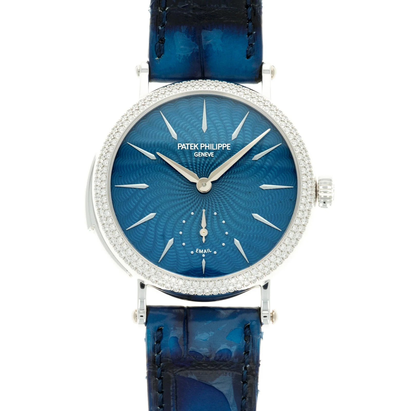 Patek Philippe — Patek Philippe Minute Repeater Enamel Diamond Watch Ref. 7040