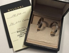 Bulgari Bvlgari B.zero1 Ohrringe aus 18 Karat Gelbgold und Edelstahl B01