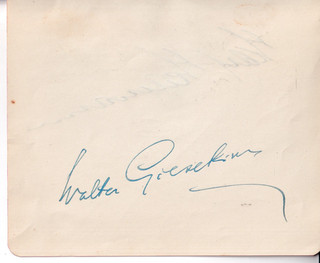 Walter Gieseking Pianist Albumblatt original signiert
