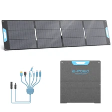 E-POWO 220W Solar Panel Kit for ECOFLOW DELTA 2 DELTA 3 Classic Power Stations