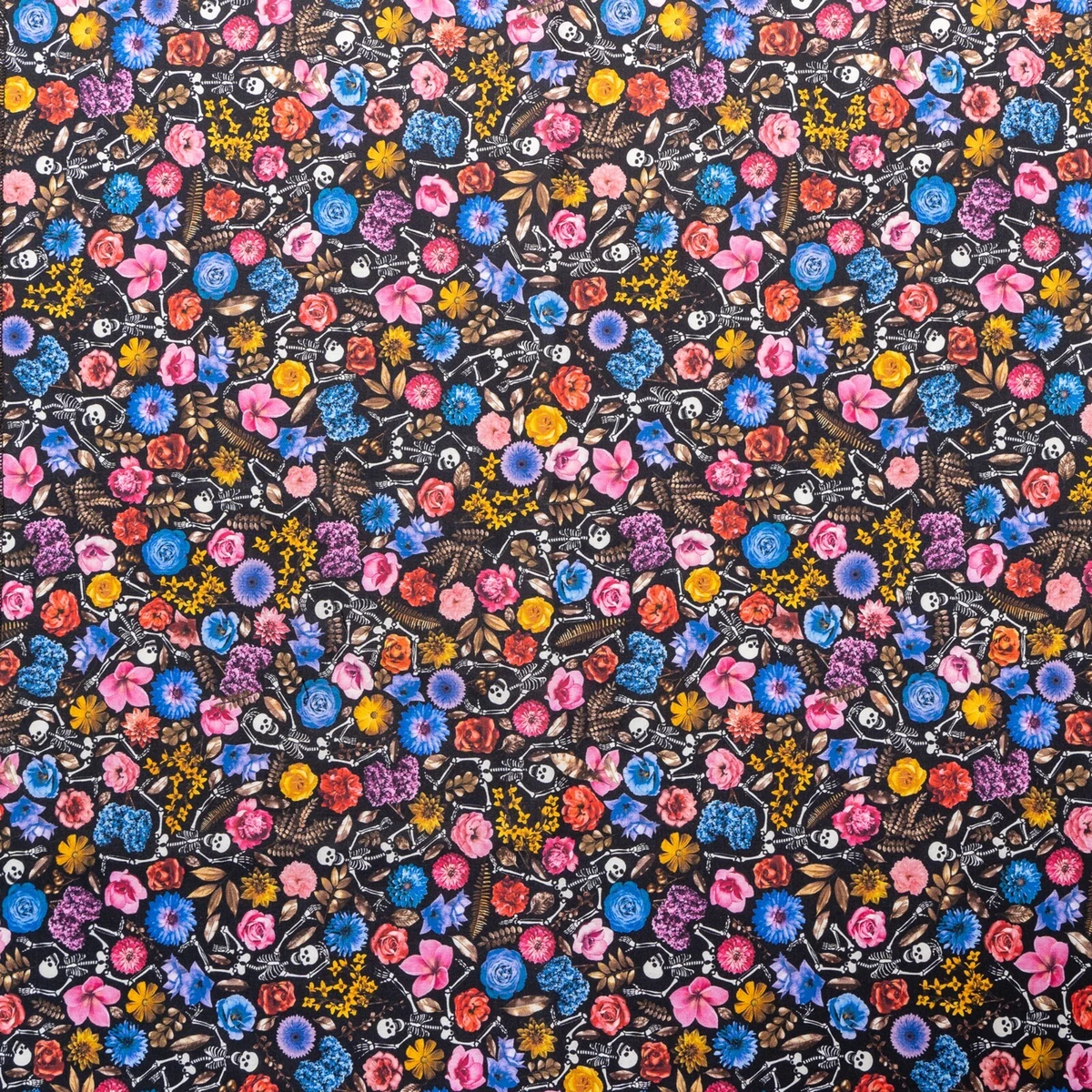 Tissu Halloween - Coupon Décoration 55 X 85 Cm Motif Festif, Multicolore