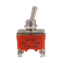 10 Pcs 4-Pin Toggle ON-OFF Switch 15A 250V