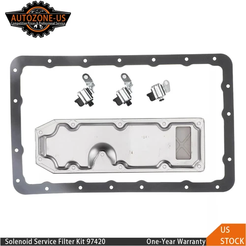 OPENED Transmission Solenoid Service Filter Kit 87-01 For Jeep Cherokee A340 AW4 - Picture 1 of 3