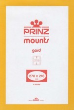 Prinz/Scott Stamp Mounts 270x216 mm Clear Holders For Large Blocks Free Shipping