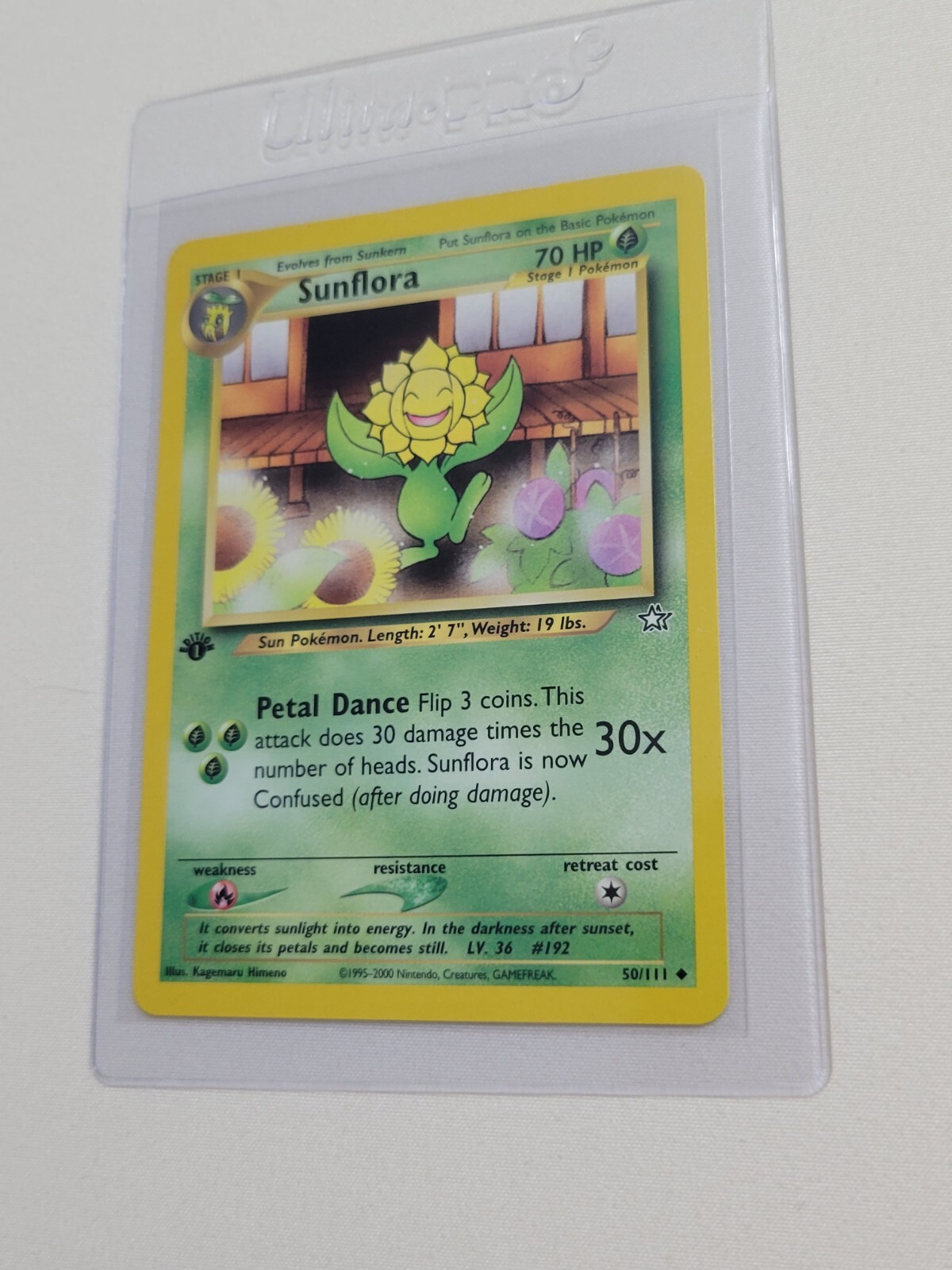 Sunflora - Pokemon Neo Genesis First 1st Edition #50 - Uncommon
