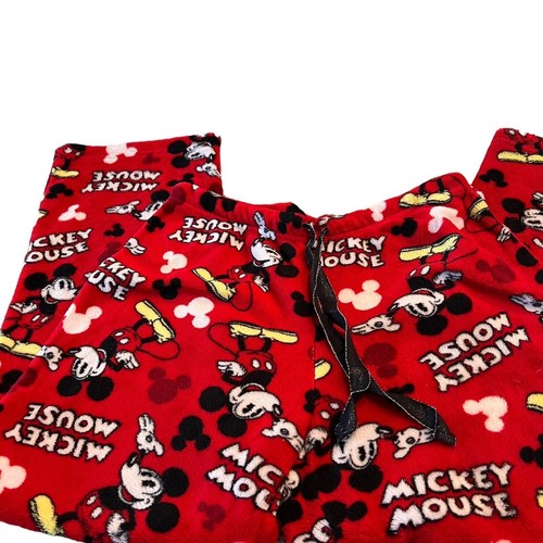 Mickey Mouse Sleep Lounge Pants Fleece Sleepwear YOUTH Sz M (7-9) Pull On Cozy - Picture 2 of 10