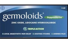 24 Germoloids Zäpfchen Anonym Triple Action Neu Box X Anusol Long Expiry