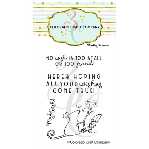 Colorado Craft Company Clear Stamps 2"X3" - Make A Wish Mini - By Anita Jeram - Picture 1 of 2