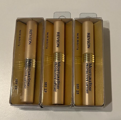 3 PCS OF REVLON MOISTURE STAY PROTECTIVE LIPTINT SPF25 #20 SHEER ...