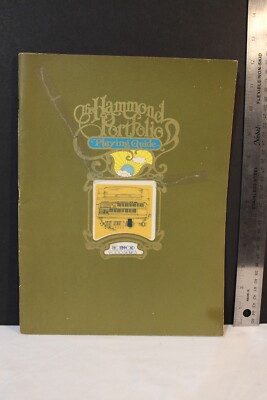 The Hammond Portfolio Playing Guide 1975 Booklet Dolphin 9700J 9800J 
