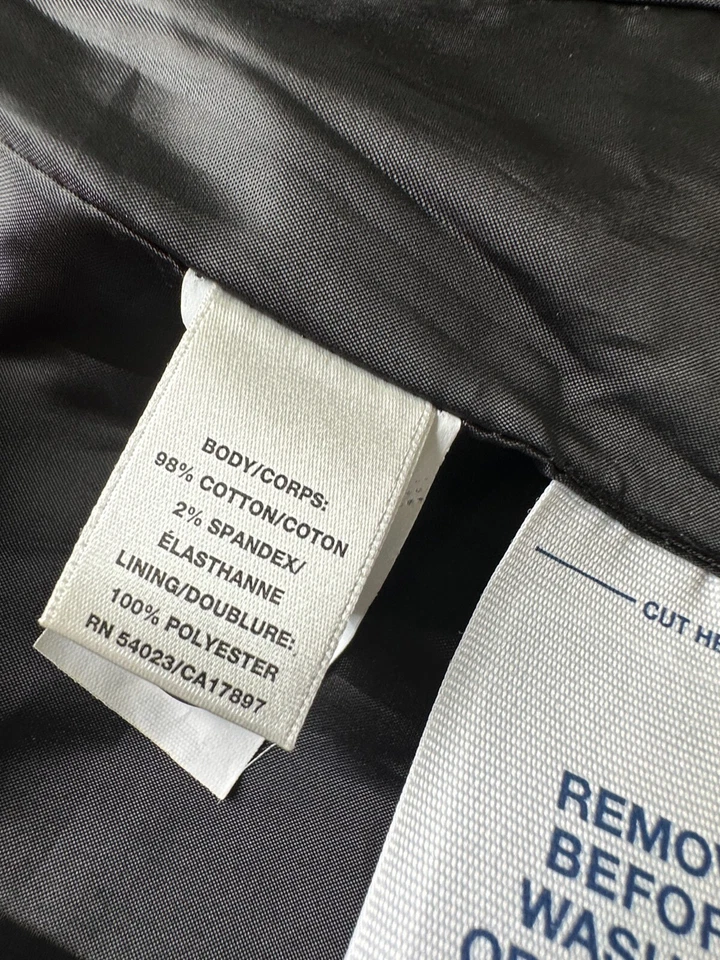 全新! OLD NAVY 全新带标签 - 棉氨纶混纺黑色西装外套女式 M — 第 4/4 张图片