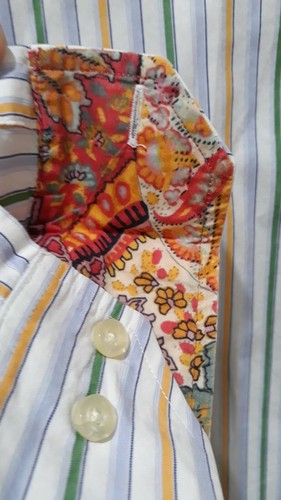 R&G Robert Graham 100% Cotton Striped Button Long Sleeve Shirt Mens Large VTG🔥 - Picture 6 of 11