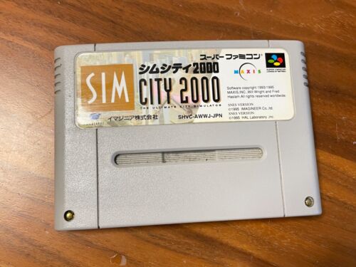 SIM SITY 2000 SET SUPER Famicom SNES Nintendo - Picture 1 of 2