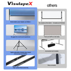 100" Projector Screen with Stand Portable Theater Projection 16:9 4K HD Outdoor — photo 2