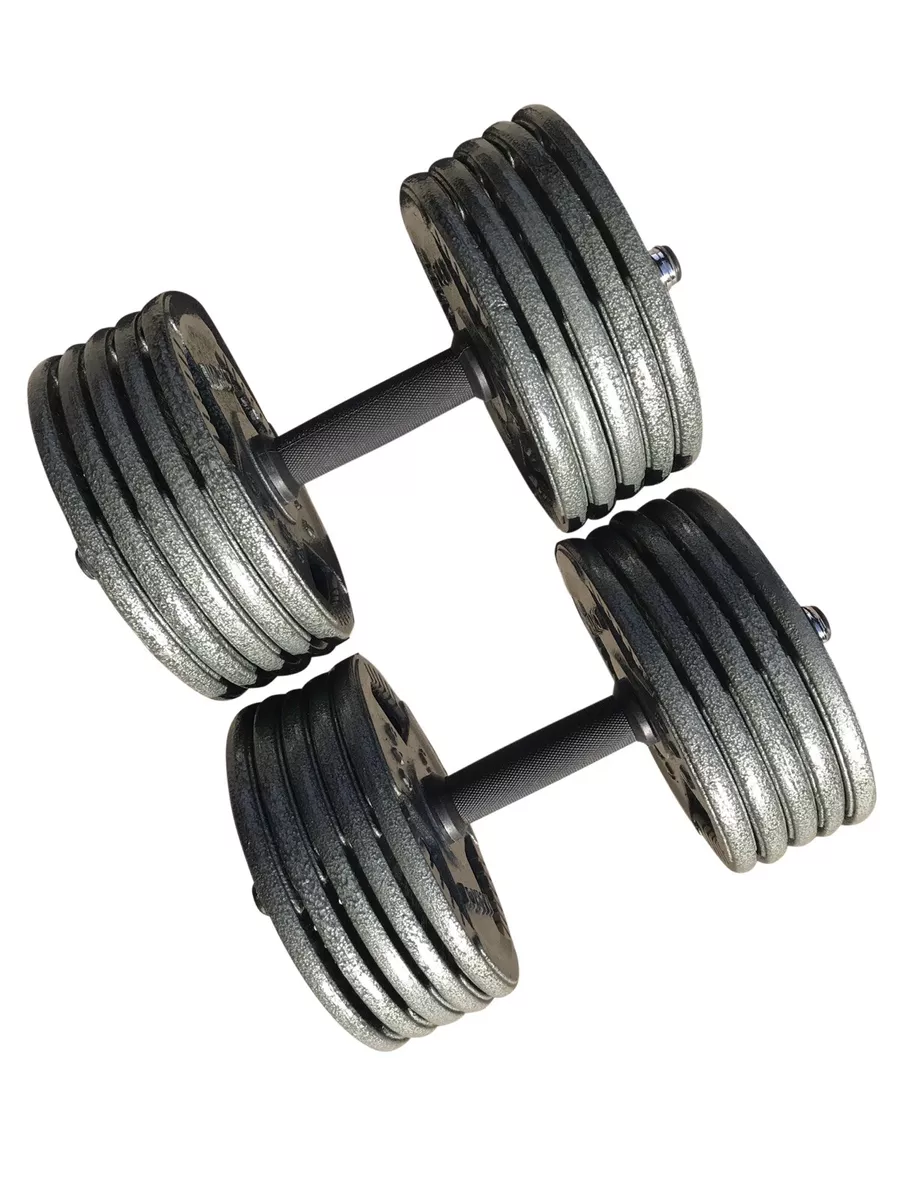 50 LB Dumbbells Set Gym Weights Barbell Dumbbell Body Building Free Weight  Set