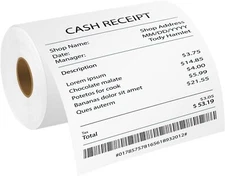 1 Roll 102mm×29.3m RDM01U5 RD-M01U5 Continuous Paper Label for Brother TD-4000