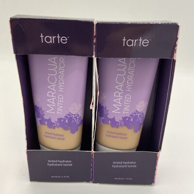 (2)tarte Maracuja Hydrating Tinted Moisturizer 1 oZ 25N LIGHT MEDIUM NEUTRAL