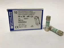 Ferraz Shawmut 10X38 2A 500V aM C/I FR10AM50V2I  G222209J LOT OF 10 FUSES NEW!