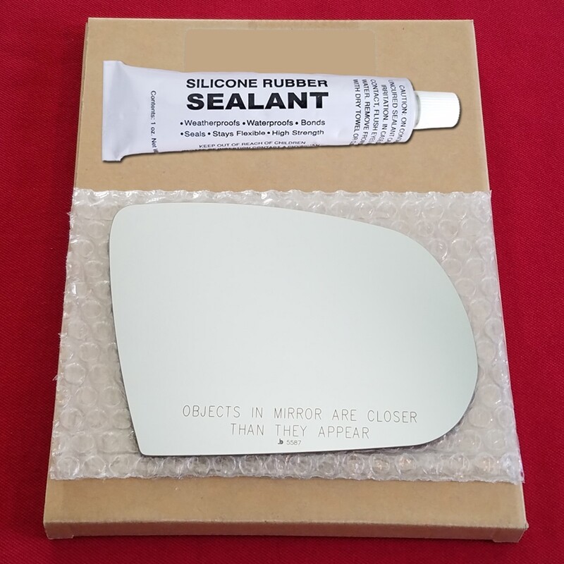 Mirror Glass Replacement + Silicone Adhesive For 14-20 Jeep Cherokee Passenger S