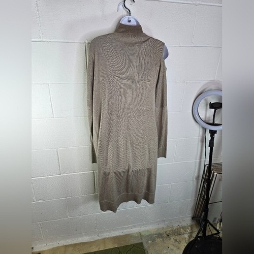 ALL SAINTS Cecily Turtleneck cold shoulder long sleeve dress women M - Picture 3 of 13