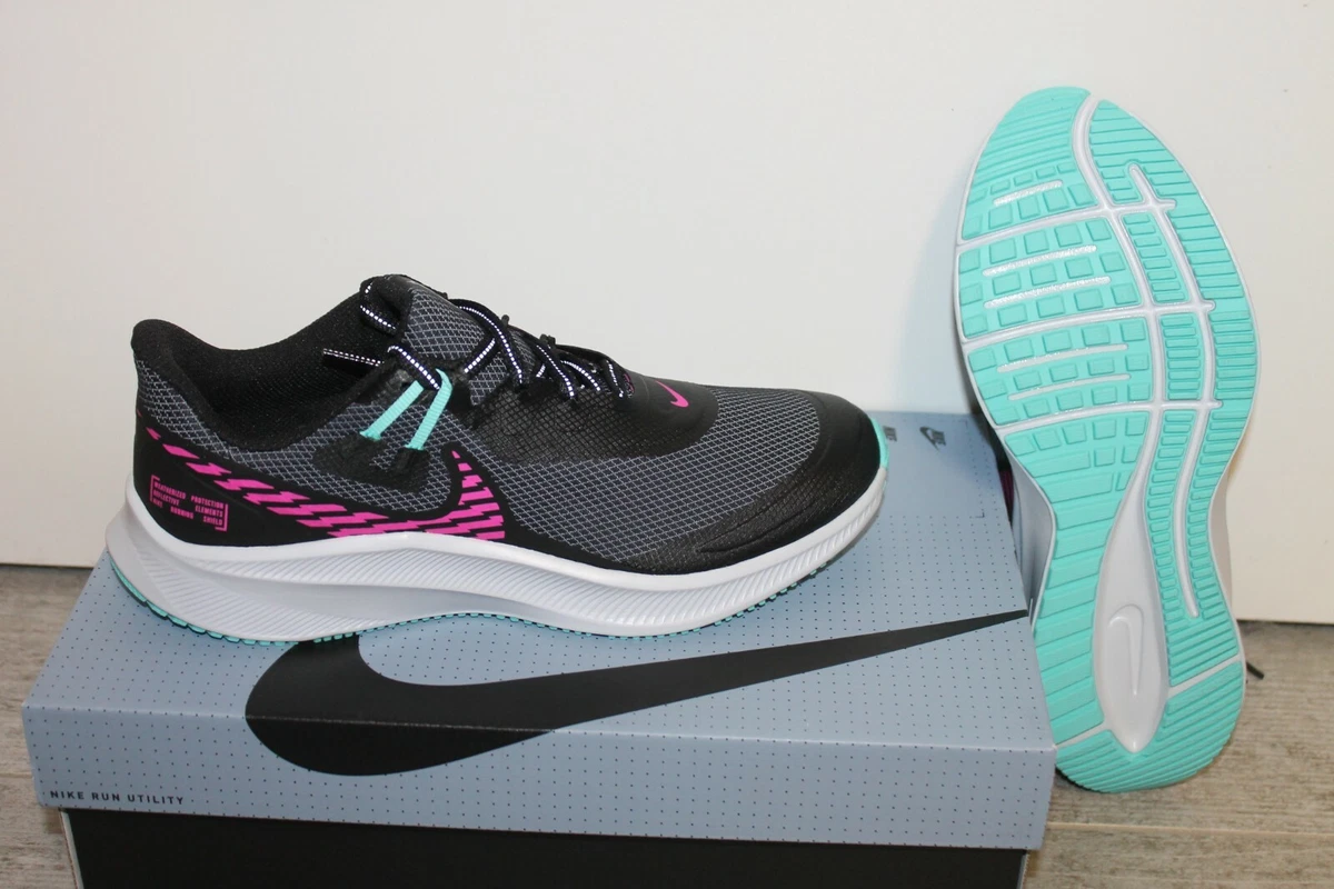 Nike Wmns Quest 3 Shield Chaussures Femmes Baskets Noir Rose Taille 39 40 Neuf