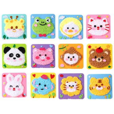 DIY Embroidery Doll Set, Cartoon Animal Sewing Craft Kit D4T6 D5H8 WCK