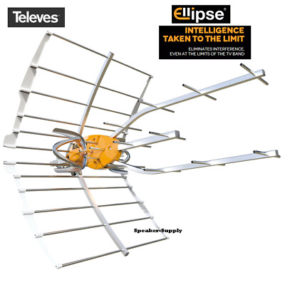 Televes Ellipse Smart Intelligent TV Antenna UHF w/ Power Supply DTT 148981