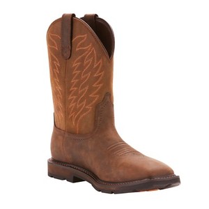 square toe brown boots