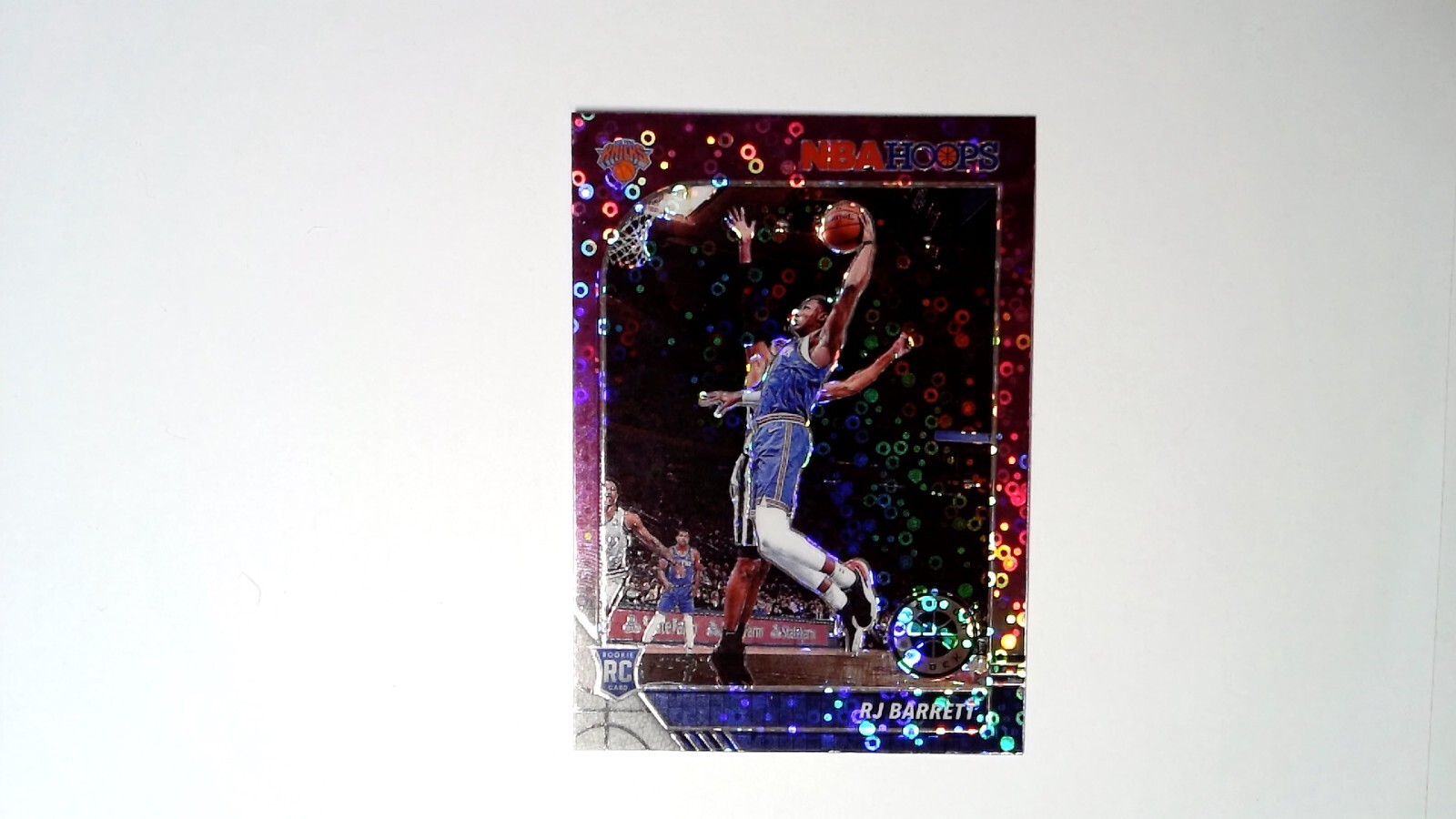 2019-20 Panini NBA Hoops Premium Stock - RJ Barrett #201 Purple Disco Prizm (RC)