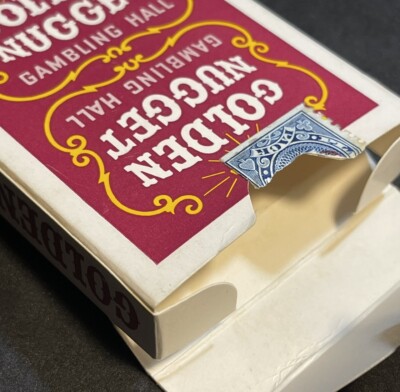 1st Gen 1962 Red Golden Nugget & Tax Stamp Poker Playing Cards