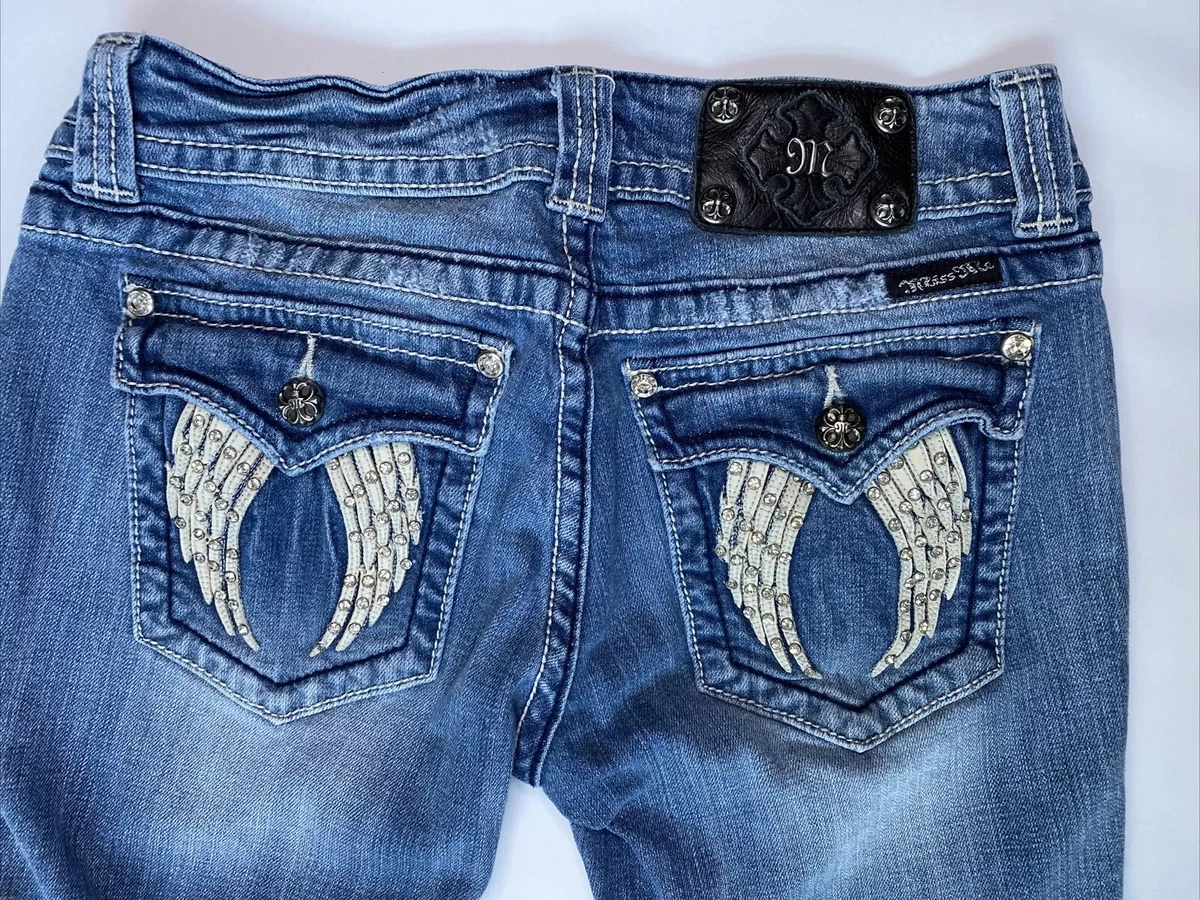 Miss me jeans cheap with wings on pocket