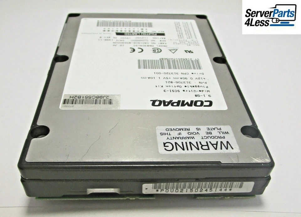 313720-001 Compaq 9.1GB Wide Ultra SCSI-3 Pluggable 7200RPM 80Pin HDD 313706-B21 - Image 4 of 4
