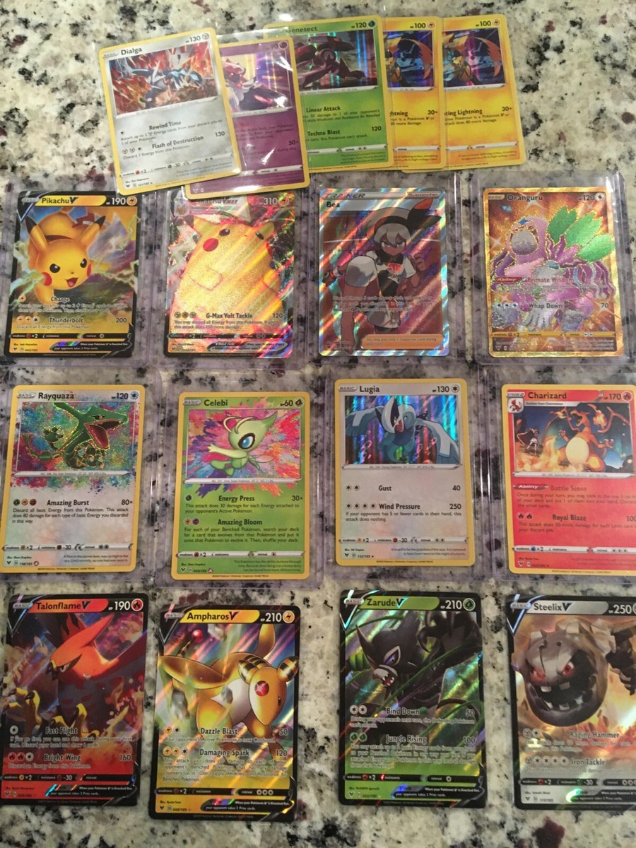 Gold Pokemon Cards Pokemon TCG Vivid Voltage Holo Rare Single Cards -  Choose Your Favorite, Near Mint Condition Pokemon Holo Rare Cards