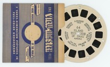 Island of Oahu Hawaii 1940's View-Master Single Reel 64 Hand Lettered Style