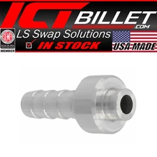 ICT Billet 1/4" Aluminum Weld Barb - Weldable Fitting Nipple .250" Hose