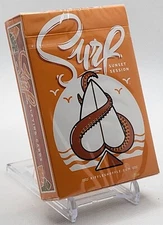 Surfboard Sunset V2 Gilded Playing Cards - Riffle Shuffle #004/100 - Rare!
