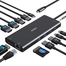 USB C Docking Station Dual Monitor HDMI for Dell HP, Laptop Docking Station 3...