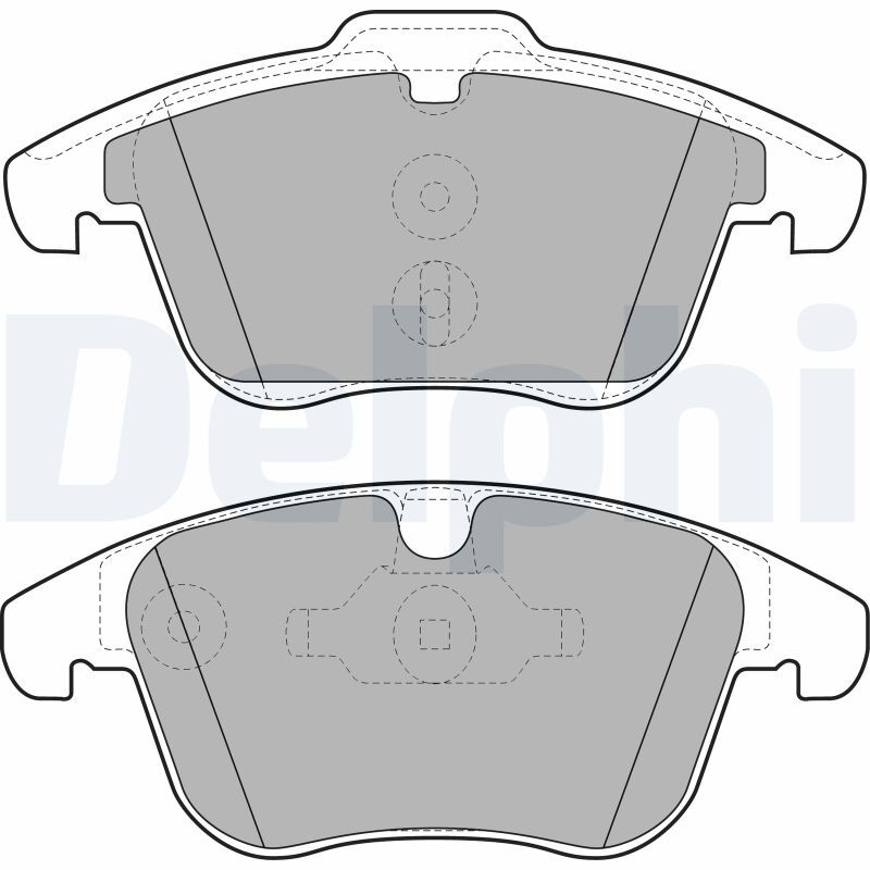 Plaquettes de frein DELPHI LP1967 anti-bruit pour Volvo V70 III