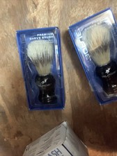 2 NEW Blade for Men Premium Shave Brush 100 Natural Boar Hair Bristles