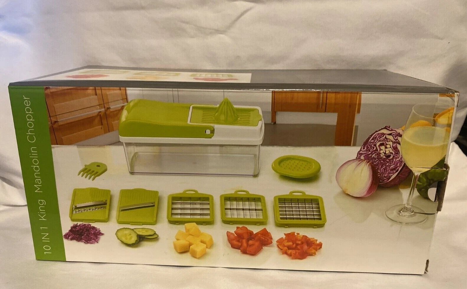 10 In1 Food Vegetable Cutter Onion Fruit Dicer Chopper Veggie Slicer Kitchen