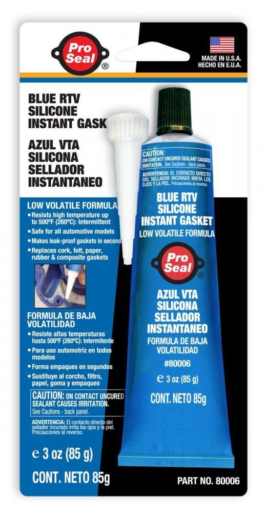 Blue RTV Silicone Instant Gasket Sealant Dressing Glue Sensor Safe Pro